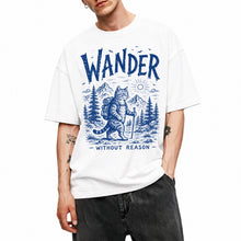 SF_COLOR=white; SF_ITEM=adult-t-shirt; SF_ROLE=main; Cat Hiker Backpack Wander Without Reason T-Shirt Funny Adventure Vintage Camping - White Adult T-Shirt product image