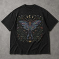 SF_COLOR=black; SF_ITEM=adult-t-shirt; SF_ROLE=main; Celestial Luna Moth T-Shirt Galaxy Moon Phases Witchy Boho Nature Lover Gift - Black Adult T-Shirt product image