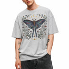 SF_COLOR=sport-grey; SF_ITEM=adult-t-shirt; SF_ROLE=gallery; Celestial Luna Moth T-Shirt Galaxy Moon Phases Witchy Boho Nature Lover Gift - Sport Grey Adult T-Shirt product image