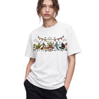 SF_COLOR=white; SF_ITEM=adult-t-shirt; SF_ROLE=gallery; Cute Insect Band Playing Music Animals T-Shirt Funny Bug Musician Nature Tee - White Adult T-Shirt product image
