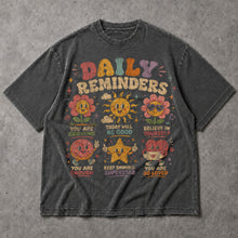 SF_COLOR=dark-heather; SF_ITEM=adult-t-shirt; SF_ROLE=main; Daily Reminderstal Health T-Shirt Vintage Floral Positivity Affirmation Tee - Dark Heather Adult T-Shirt product image