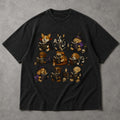 SF_COLOR=black; SF_ITEM=adult-t-shirt; SF_ROLE=main; Dogs Reading Scary Books T-Shirt Spooky Puppies Costumes Fall Halloween Apparel - Black Adult T-Shirt product image