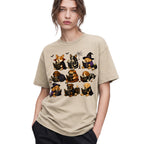 SF_COLOR=sand; SF_ITEM=adult-t-shirt; SF_ROLE=gallery; Dogs Reading Scary Books T-Shirt Spooky Puppies Costumes Fall Halloween Apparel - Sand Adult T-Shirt product image