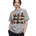SF_COLOR=sport-grey; SF_ITEM=adult-t-shirt; SF_ROLE=gallery; Dogs Reading Scary Books T-Shirt Spooky Puppies Costumes Fall Halloween Apparel - Sport Grey Adult T-Shirt product image