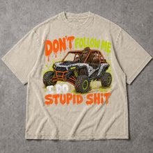 SF_COLOR=sand; SF_ITEM=adult-t-shirt; SF_ROLE=main; Dont Follow Me I Do Stupid Shit T-Shirt Bigfoot Off Road Buggy Racing Tee - Sand Adult T-Shirt product image