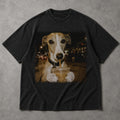 SF_COLOR=black; SF_ITEM=adult-t-shirt; SF_ROLE=main; Funny Dog Drinking Iced Coffee City T-Shirt Urban Street Photography Animal Tee - Black Adult T-Shirt product image