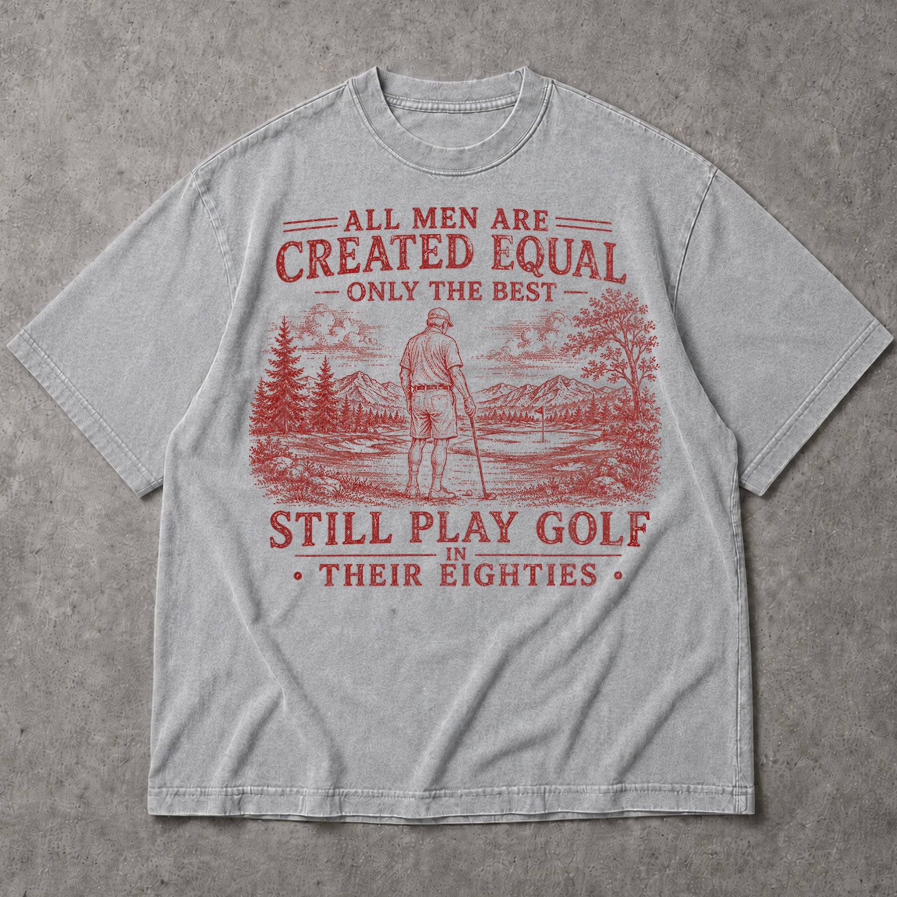 SF_COLOR=sport-grey; SF_ITEM=adult-t-shirt; SF_ROLE=main; Funny Golf In Eighties T-Shirt Vintage Golfer Retiret Sports Hobby Apparel - Sport Grey Adult T-Shirt product image