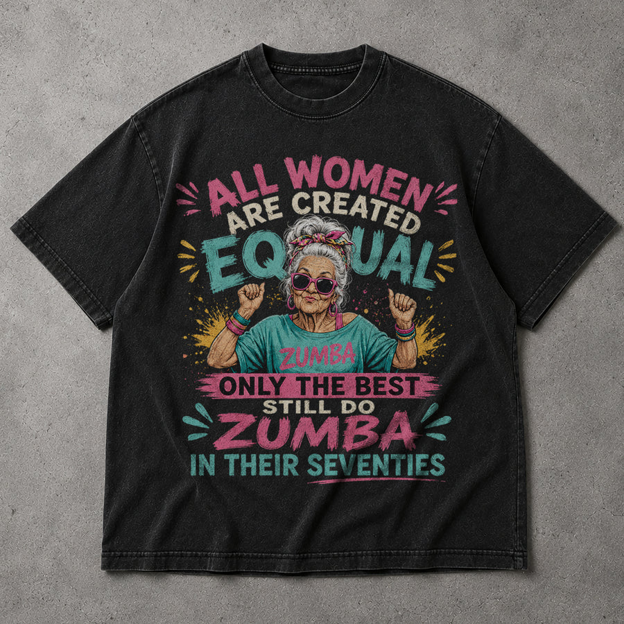 Best Zumba in Their Seventies Retro T-Shirt