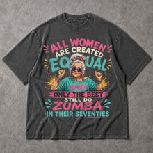 SF_COLOR=dark-heather; SF_ITEM=adult-t-shirt; SF_ROLE=main; Funny Zumba In Their Seventies T-Shirt Best Retro Workout Dance Apparel - Dark Heather Adult T-Shirt product image