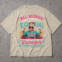 SF_COLOR=sand; SF_ITEM=adult-t-shirt; SF_ROLE=main; Funny Zumba In Their Seventies T-Shirt Best Retro Workout Dance Apparel - Sand Adult T-Shirt product image