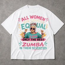 SF_COLOR=white; SF_ITEM=adult-t-shirt; SF_ROLE=main; Funny Zumba In Their Seventies T-Shirt Best Retro Workout Dance Apparel - White Adult T-Shirt product image