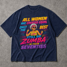 SF_COLOR=navy; SF_ITEM=adult-t-shirt; SF_ROLE=main; Funny Zumba In Seventies T-Shirt Retro Outrun Exercise Dance Hobby Apparel - Navy Adult T-Shirt product image