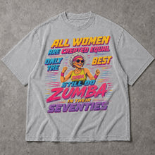 SF_COLOR=sport-grey; SF_ITEM=adult-t-shirt; SF_ROLE=main; Funny Zumba In Seventies T-Shirt Retro Outrun Exercise Dance Hobby Apparel - Sport Grey Adult T-Shirt product image