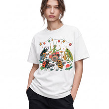 SF_COLOR=white; SF_ITEM=adult-t-shirt; SF_ROLE=gallery; Good Vibes Only Insect Band T-Shirt Cute Bugs Playing Music Retro Kawaii Tee - White Adult T-Shirt product image