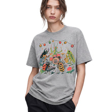 SF_COLOR=sport-grey; SF_ITEM=adult-t-shirt; SF_ROLE=gallery; Good Vibes Only Insect Band T-Shirt Cute Bugs Playing Music Retro Kawaii Tee - Sport Grey Adult T-Shirt product image