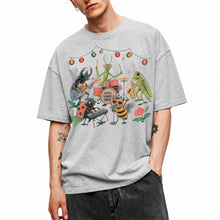 SF_COLOR=sport-grey; SF_ITEM=adult-t-shirt; SF_ROLE=main; Good Vibes Only Insect Band T-Shirt Cute Bugs Playing Music Retro Kawaii Tee - Sport Grey Adult T-Shirt product image