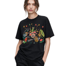 SF_COLOR=black; SF_ITEM=adult-t-shirt; SF_ROLE=gallery; Good Vibes Only Insect Band T-Shirt Cute Bugs Playing Music Retro Kawaii Tee - Black Adult T-Shirt product image