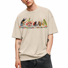 SF_COLOR=sand; SF_ITEM=adult-t-shirt; SF_ROLE=main; Good Vibes Only Bug Band Insects Music T-Shirt Retro Playing Instrut Tee - Sand Adult T-Shirt product image