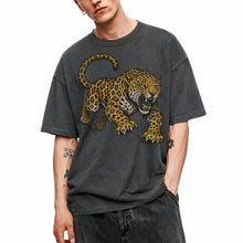 SF_COLOR=dark-heather; SF_ITEM=adult-t-shirt; SF_ROLE=main; Jaguar Pouncing Attack T-Shirt Fierce Jungle Cat Wildlife Tee - Dark Heather Adult T-Shirt product image