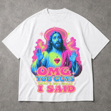 SF_COLOR=white; SF_ITEM=adult-t-shirt; SF_ROLE=main; OMG You Guys Thats Not What I Said T-Shirt Funny Jesus Retro Neon Humor Tee - White Adult T-Shirt product image