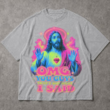 SF_COLOR=sport-grey; SF_ITEM=adult-t-shirt; SF_ROLE=main; OMG You Guys Thats Not What I Said T-Shirt Funny Jesus Retro Neon Humor Tee - Sport Grey Adult T-Shirt product image