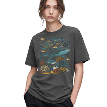 SF_COLOR=dark-heather; SF_ITEM=adult-t-shirt; SF_ROLE=gallery; Ocean Sea Life Whale Shark Coral Reef Fish T-Shirt Marine Biology Diver Tee - Dark Heather Adult T-Shirt product image