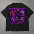 SF_COLOR=black; SF_ITEM=adult-t-shirt; SF_ROLE=main; Pixel Art Halloween Dogs Reading T-Shirt Spooky Puppies Bit Arcade Retro Tee - Black Adult T-Shirt product image