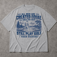 SF_COLOR=sport-grey; SF_ITEM=adult-t-shirt; SF_ROLE=main; Play Golf In Eighties T-Shirt Funny Golfer Sports Humor Vintage Retiree Apparel - Sport Grey Adult T-Shirt product image