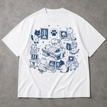 SF_COLOR=white; SF_ITEM=adult-t-shirt; SF_ROLE=main; Rad Cat Radiology Technologist Cats T-Shirt Veterinary X-Ray Medical Tee - White Adult T-Shirt product image