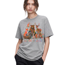SF_COLOR=sport-grey; SF_ITEM=adult-t-shirt; SF_ROLE=gallery; Respect The Locals Forest Animals Nature T-Shirt Funny Hiking Outdoors Tee - Sport Grey Adult T-Shirt product image