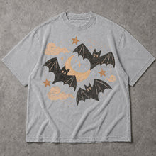 SF_COLOR=sport-grey; SF_ITEM=adult-t-shirt; SF_ROLE=main; Retro Spooky Bats Crescent Moon T-Shirt Cute Halloween Night Sky Stars Tee - Sport Grey Adult T-Shirt product image