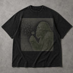 SF_COLOR=all; SF_ITEM=adult-t-shirt; SF_ROLE=gallery; Sasquatch Blowing Dandelion Flower T-Shirt Vintage Bigfoot Nature Outdoors Tee - all colors Adult T-Shirt product image