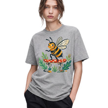 SF_COLOR=sport-grey; SF_ITEM=adult-t-shirt; SF_ROLE=gallery; Skater Bee Red Mushboard Skateboard Cool Insect T-Shirt Streetwear Skater Tee - Sport Grey Adult T-Shirt product image