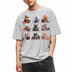 SF_COLOR=sport-grey; SF_ITEM=adult-t-shirt; SF_ROLE=gallery; Spooky Dogs Reading Books T-Shirt Halloween Puppy Costumes Bookworm Fall Apparel - Sport Grey Adult T-Shirt product image