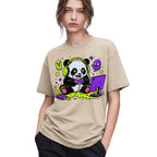 SF_COLOR=sand; SF_ITEM=adult-t-shirt; SF_ROLE=gallery; Spooky Gamer Panda T-Shirt Halloween Video Games Controller Slime Anime Tee - Sand Adult T-Shirt product image