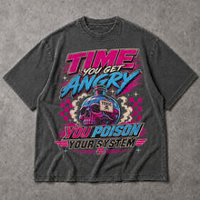 SF_COLOR=dark-heather; SF_ITEM=adult-t-shirt; SF_ROLE=main; Time You Get Angry You Poison Your System T-Shirt Skull Toxic Poison Tee - Dark Heather Adult T-Shirt product image