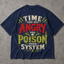 SF_COLOR=navy; SF_ITEM=adult-t-shirt; SF_ROLE=main; Time You Get Angry You Poison Your System T-Shirt Skull Poison Bottle Tee - Navy Adult T-Shirt product image