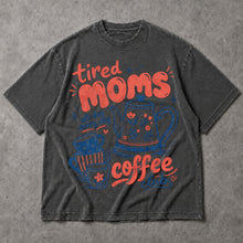 SF_COLOR=dark-heather; SF_ITEM=adult-t-shirt; SF_ROLE=main; Tired Moms Coffee Club T-Shirt All Day Every Day Funny Mother Apparel - Dark Heather Adult T-Shirt product image