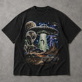 SF_COLOR=black; SF_ITEM=adult-t-shirt; SF_ROLE=main; Vintage Alien UFO Abduction T-Shirt Desert Truck Sci Fi Movie Poster Horror - Black Adult T-Shirt product image
