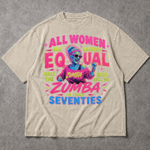 SF_COLOR=sand; SF_ITEM=adult-t-shirt; SF_ROLE=main; Vintage Zumba In Seventies T-Shirt Funny Aerobics Workout Dance Apparel - Sand Adult T-Shirt product image