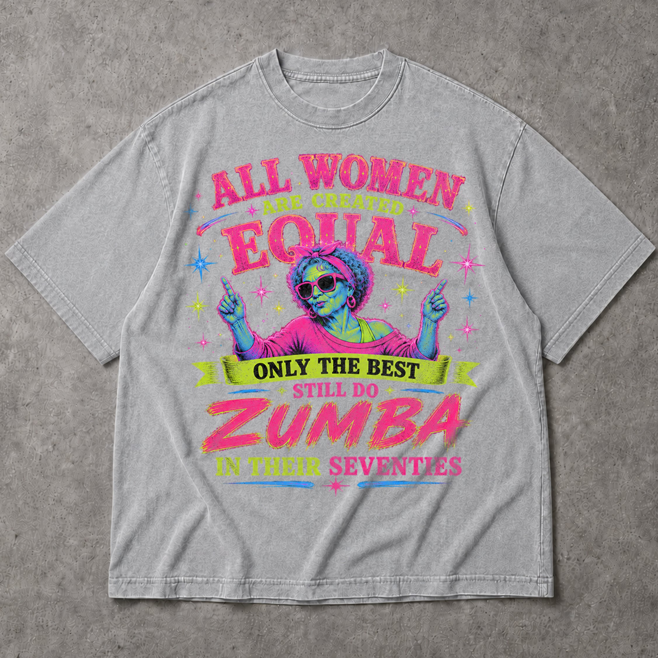 SF_COLOR=sport-grey; SF_ITEM=adult-t-shirt; SF_ROLE=main; Zumba In Seventies T-Shirt Funny Retro Dance Workout Fitness Hobby Apparel - Sport Grey Adult T-Shirt product image