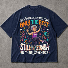 SF_COLOR=navy; SF_ITEM=adult-t-shirt; SF_ROLE=main; Zumba In Their Seventies T-Shirt Retro Dance Workout Fitness Hobby Apparel - Navy Adult T-Shirt product image